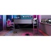Twin Size Wood Gaming Loft Bed with Desk and LED - 4 of 4