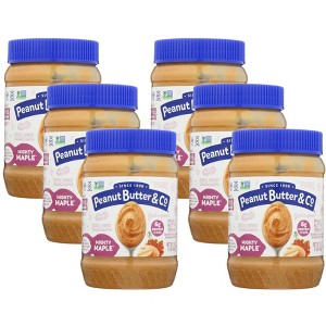 Peanut Butter & Co. Mighty Maple Peanut Butter Spread- Case of 6/16 oz - 1 of 4