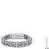 Steeltime Men's stainless steel double byzantine link bracelet - 3 of 4