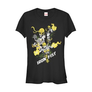 Juniors Womens Marvel Iron Fist Powerful T-Shirt - 1 of 3
