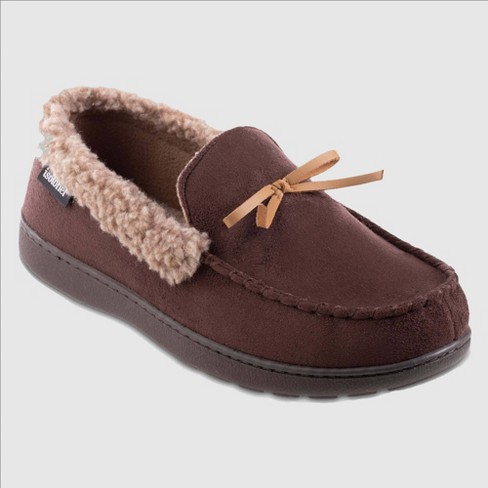 Isotoner Men's Genuine Suede Moccasin Slippers