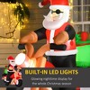 QingMoon Christmas Inflatable Santa Claus Riding Motorcycle with Holiday Sack, 5.5FT Outdoor Blow-Up Yard Decoration for Lawn, Garden, Holiday - 3 of 4