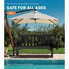 GardenJoy 2-Person Outdoor Bench HDPE Garden Seating Weather Resistant 4-Piece Set - 2 of 3