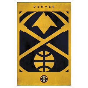 Trends International NBA Denver Nuggets - Logo 25 Framed Wall Poster Prints - 1 of 4