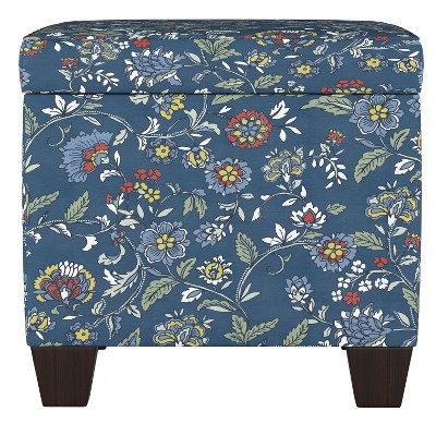 Fairland Square Storage Ottoman Bandana Blue - Threshold™