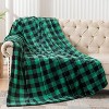 Lomsoe Flannel Blanket for Couch, Red & Black Plaid Throw Blanket, Soft & Warm Buffalo Plaid Decor Gift Blanket. - 3 of 4
