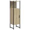 CLIHOME Freestanding Industrial Bathroom Storage Cabinet, Engineered Wood & Metal Stylish Storage Solution 65.4 in Height Ample Capacity - 2 of 4