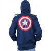 Mens Captain America Patch Shield Jacket Hoodie - 4 of 4
