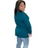Women's Split Hem Long Sleeve Tee - bobi - 3 of 3