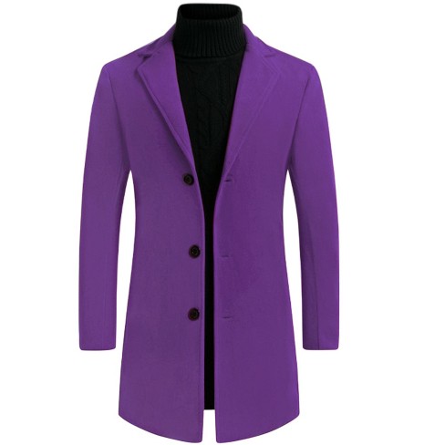 Purple overcoat mens online