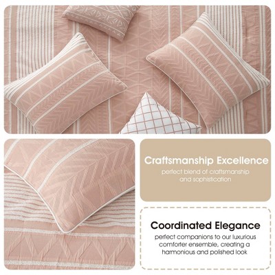 Nanshing 6pc Queen Cleluya Comforter Bedding Set Blush — фото 6