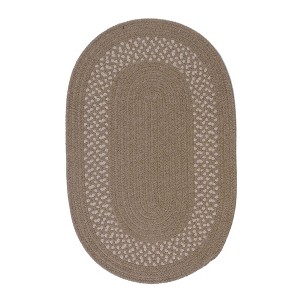 Colonial Mills Grano Braided Runner, Mocha 2x11, Oval Shape - 1 of 2