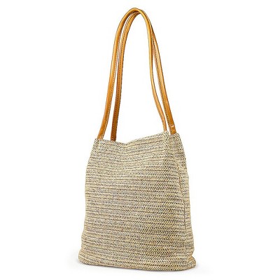 Gearonic Straw Beach Bag Tote Shoulder Bag- Yellow : Target