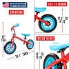 Toddler Balance Bike – No Pedal First Bicycle for Ages 18 Months to 4 Years – Adjustable Seat and 10" Foam Tires – Madd Gear My 1st BMX Balance Bike - 3 of 4