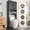 APRILSOUL  Versatile Toilet Storage Cabinet – Stylish and Functional Bathroom Organizer with Adjustable Shelves - 4 of 4