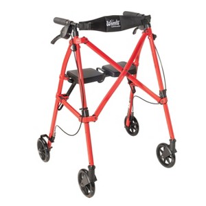 Stander Wonder Rollator, Lightweight 4- Wheel Folding Walker with Seat - 1 of 4