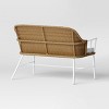 Lenwood Steel Outdoor Patio Garden Bench Brown - Threshold™ designed with Studio McGee - 3 of 4