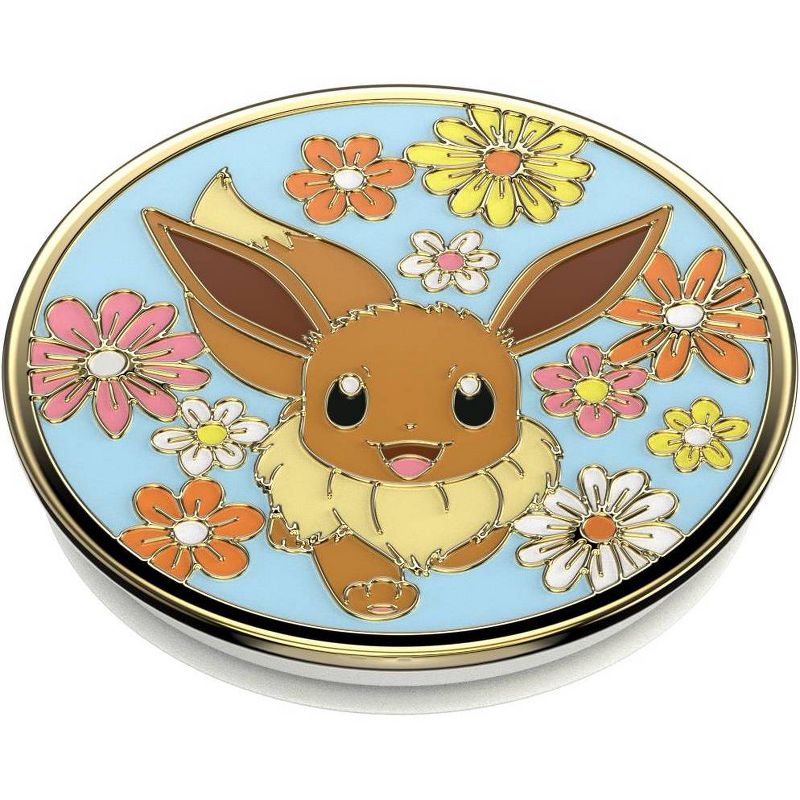 PopSockets Pokemon Cell Phone Grip &#38; Stand - Eevee Enamel Floral, 3 of 8