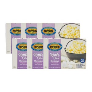 Preferred Popcorn 3 oz Kettle Corn Microwave Popcorn - Pack of 6 Boxes of 3 - 1 of 4