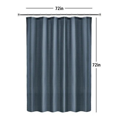 LunaLulinlk Eco-Friendly Waffle-Weave Fabric Shower Curtain
