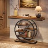 Tribesigns 47" Console Table, 6-Tier Entryway Table with Storage Shelves, Sofa Table with Geometric Metal Frame for Living Room, Hallway, Foyer - 4 of 4