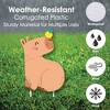 Big Dot of Happiness Capy Birthday - Yard Sign and Outdoor Lawn Decorations - Capybara Party Yard Signs - Set of 8 - 3 of 4