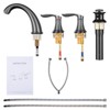 Whizmax Bathroom Faucets for Sink 3 Hole, Faucet for Bathroom Sink, Bathroom Faucet with Pop up Drain and Cold Hot Water Lines - 4 of 4