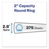 Avery Economy Non-View Binder with Round Rings, 3 Rings, 2" Capacity, 11 x 8.5, Black, (3501) - 2 of 4