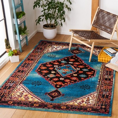 Elegant Black Synthetic 8' x 10' Hand-Knotted Area Rug