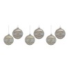 Melrose Snowflake Glass Ball Ornament (Set of 6) - image 3 of 4