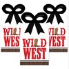 Big Dot of Happiness Western Hoedown - Square Favor Gift Boxes - Wild West Cowboy Party Bow Boxes - Set of 12 - 2 of 4