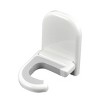 Unique Bargains Household Hotel Broom Swob Mop Plastic Adhesive Wall Hook White 2 Pcs - image 3 of 4