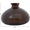 Storied Home Decorative Paulownia Wood Vase - 3 of 4