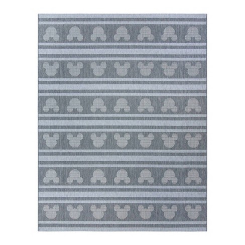 Mickey Mouse Stripes Outdoor Rug - image 1 of 4