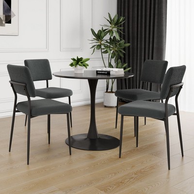 CAVINAS 20.1" Modern Minimalist Dining Chairs,Set of 3/5,Velvet Accent Chairs for Dining Room,Dining Furniture Chair,Vanity Chairs
