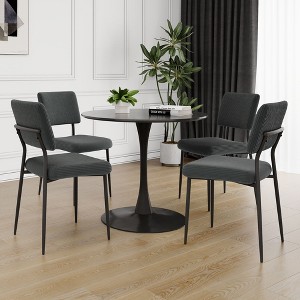 CAVINAS 20.1" Modern Minimalist Dining Chairs,Set of 3/5,Velvet Accent Chairs for Dining Room,Dining Furniture Chair,Vanity Chairs - 1 of 4