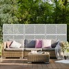 PexFix 72 in. x 47 in. Outdoor Privacy Rectangle Screen Galvanized Steel Panel Divider in White - 3 of 4