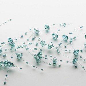 Sullivans Aqua Iridescent Bead Garland 60"L Blue - 1 of 1