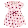 Touched by Nature Baby and Toddler Girl Organic Cotton Short-Sleeve Dresses 2pk, Blush Blossom, 3-6 Months - 3 of 3