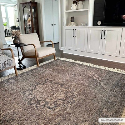 Hauteloom Greenpoint Dusty Blue Washable Rug