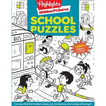 School Puzzles - (Highlights Hidden Pictures) (Paperback)