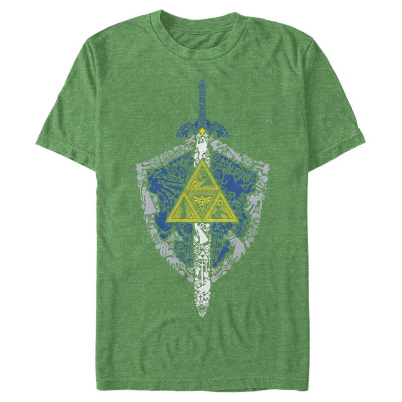 Men's Nintendo Legend of Zelda Hidden Pattern T-Shirt, 1 of 5