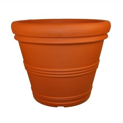 Terra Cotta 30" Rolled Rim Lightweight Plastic Planter