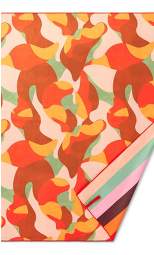 72"x60" Oversized Mixed Paint/Vertical Stripe Print Microfiber Beach Towel - Fe Noel x Target