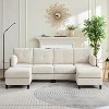 Mjkone 89" U Shaped Sectional Couches with Storage Ottoman - 3 of 4