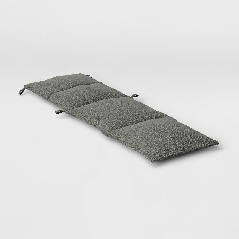 78"x24" Heathered Outdoor Chaise Lounge Cushion - Threshold™, 5 of 7
