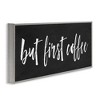 Stupell Industries But First Coffee Calligraphy Script Kitchen Phrase Framed Giclee Art - 2 of 4
