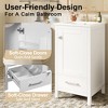 18-Inch Modern Bathroom Vanity with Ceramic Sink, Soft-Close Drawer & Door Organizer, Divider Drawer, Adjustable Foot Pads â€?Compact Storage - 3 of 4