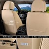 Coverado Car Seat Covers, Luxury Faux Leather Car Seat Protectors, Front and Back Universal Auto Interior Accessories Fit for Most Vehicles - 2 of 4