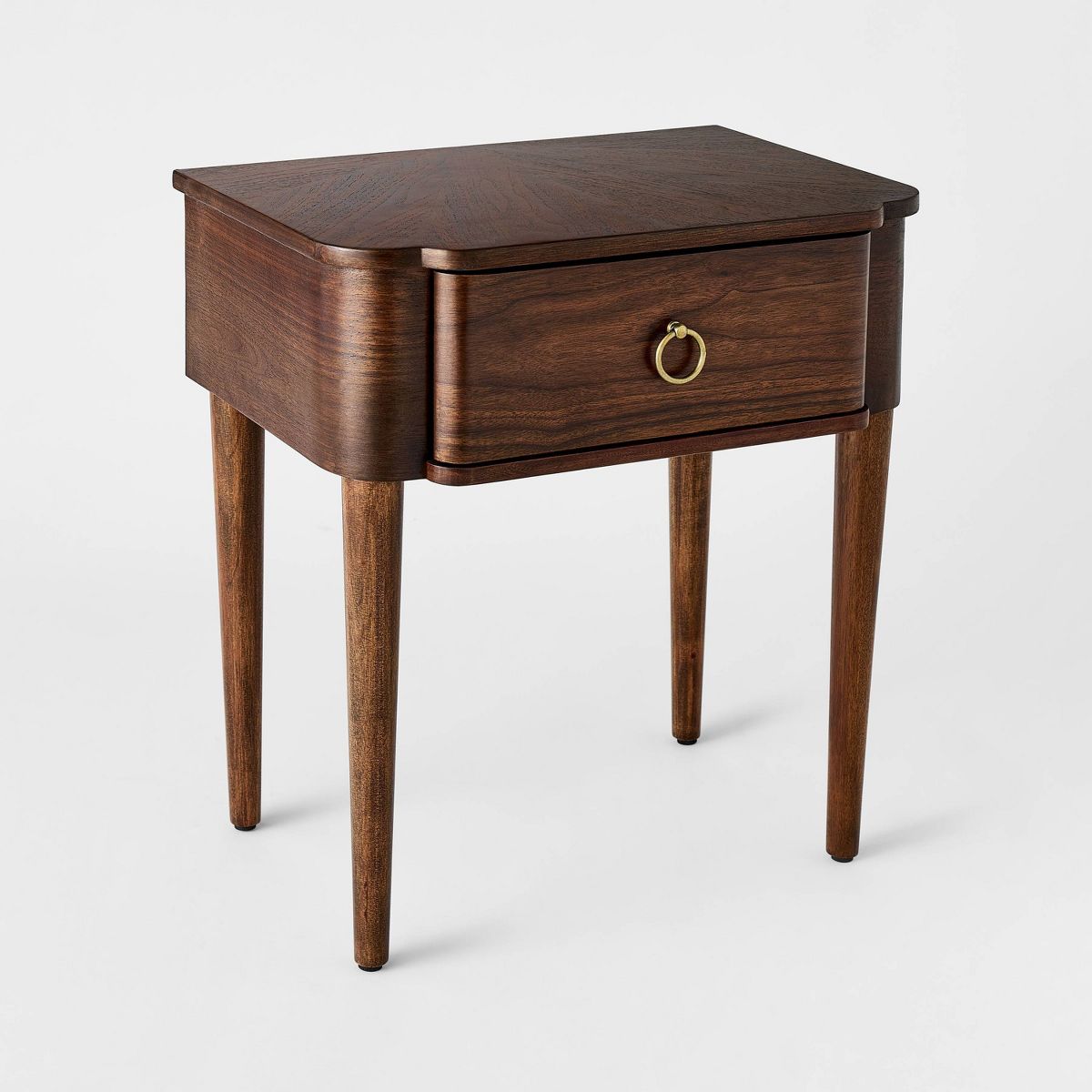 Nephi One Drawer Accent Table Walnut Brown Wood Veneer - Threshold™ designed with Studio McGee; Fully Assembled